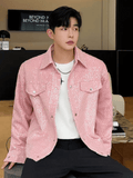 Pink Sequin Jacket Men