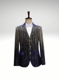 Polka Dut Sequin Suit Jacket Mens