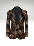 Golden Fireworks Sequin Suit Jacket Mens