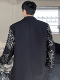 Black Sequin Jacket Mens