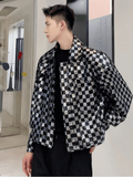 Men's Plaid Sequin Jacket