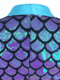 Purple Sequin Scales Jacket Men