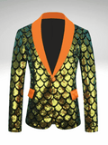 Gold Sequin Scales Jacket Men