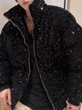 Sequin Mens Jacket Black