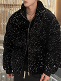 Sequin Mens Jacket Black