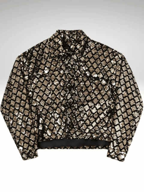 Gold Sequin Jacket Mens