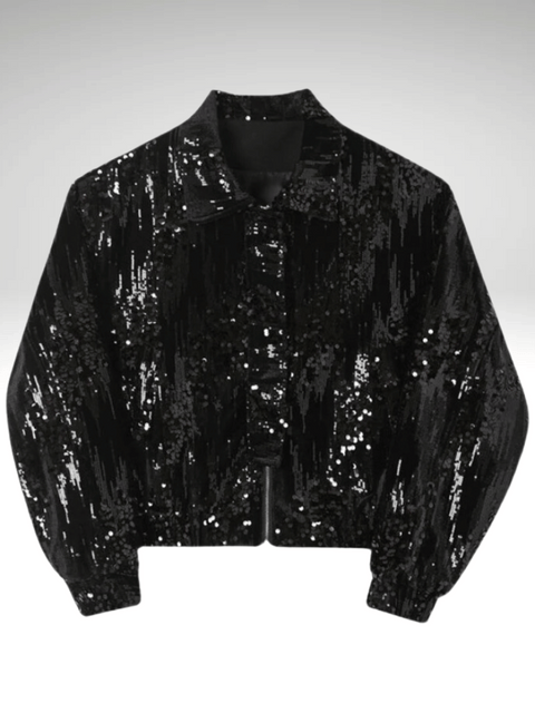 Black Sequin Jackets For Men