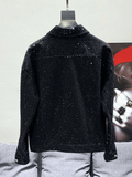 Black Sequin Jacket Mens