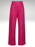 Pink Womens Glitter Pants