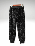 Black Glitter Pants