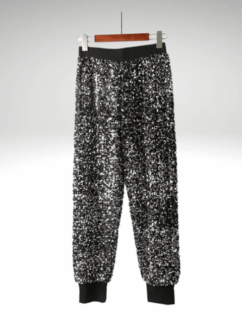 Silver Glitter Pants