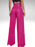 Pink Glitter Pants Women