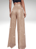 Champagne Glitter Pants Women