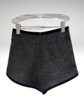 Black Glitter Shorts