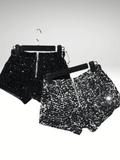 Black Sequin Shorts