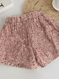 Pink Glitter Shorts Streetwear