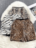 Sequins Short Leopard