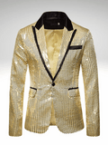 Gold Sequin Jacket For Mens