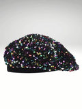 Multicolor Sequin Beret Hat