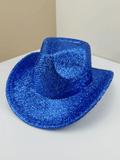 Blue Sequin Cowboy Hat