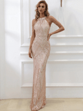 Light_Pink Sequin Party Dress