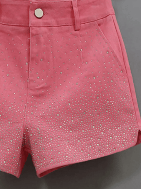 Pink Diamond Shorts Denim