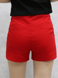 Red Diamond Shorts Denim