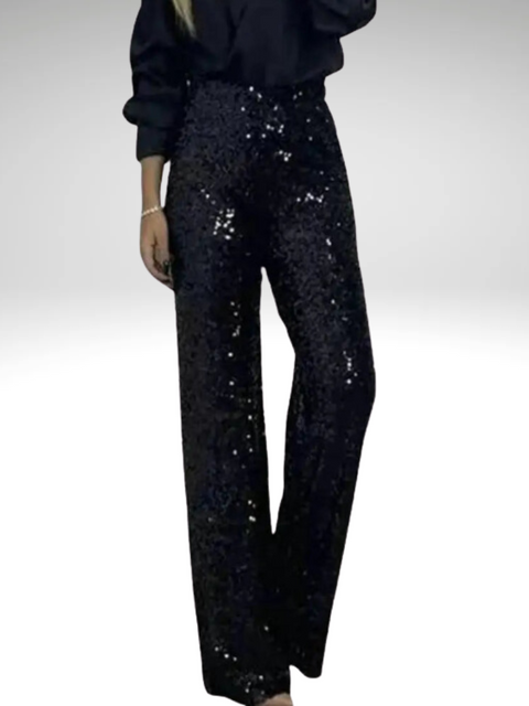 Black Glitter Pants