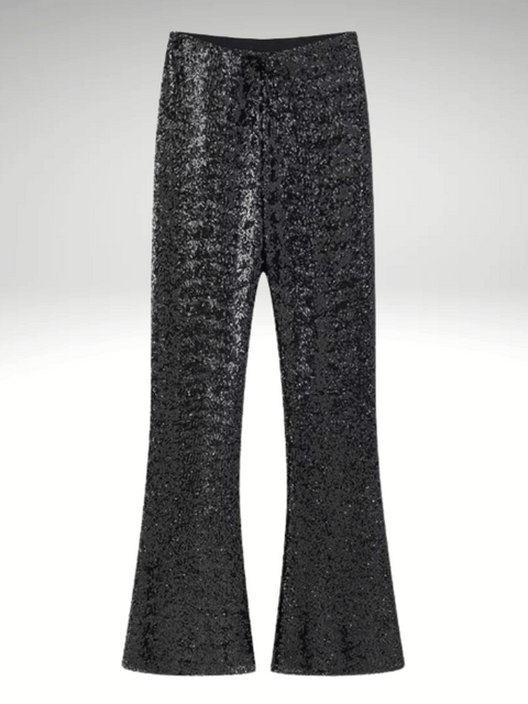 Black Pants With Sequins