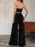 Black Sequin Pants