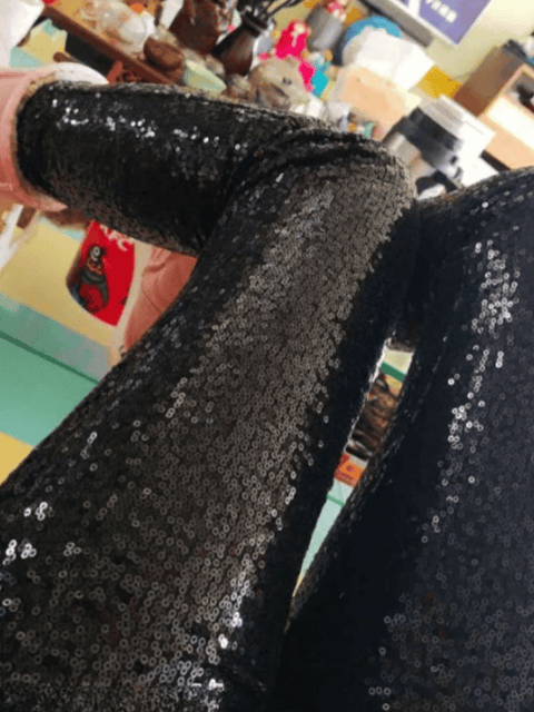 Black Sequin Legging