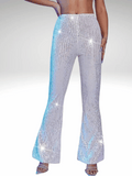 Silver Sequin Pants Outfit