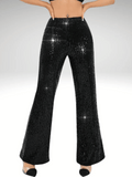 Black Sequin Pants Outfit