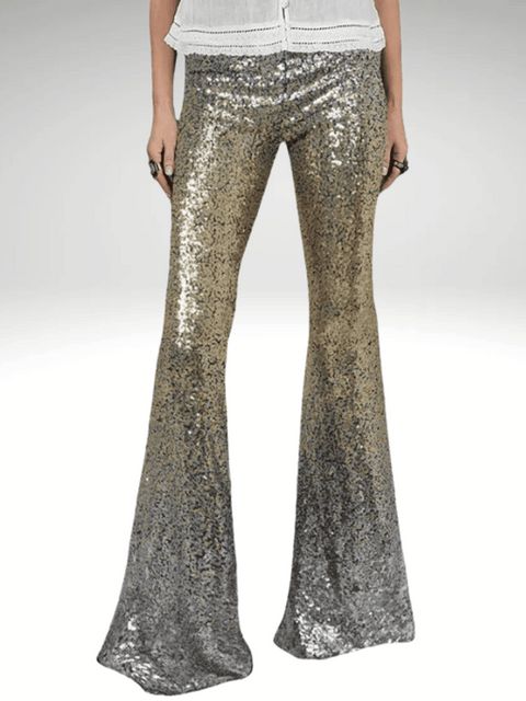 Silver Womens Sequin Pants