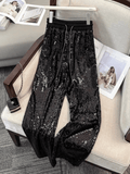 Black Sequin Pants