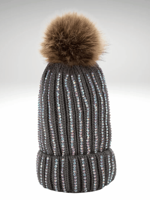 Rhinestone Beanie Hat