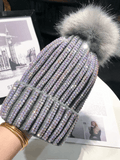 Rhinestone Beanie Hat