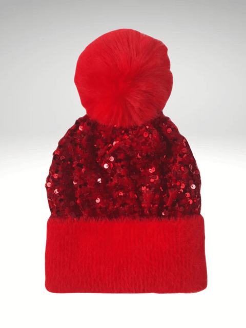 Sequin Beanie Hat