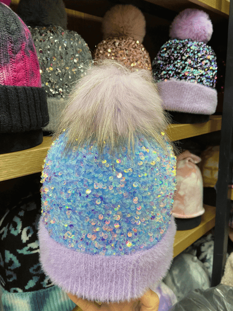 Sequin Beanie Hat