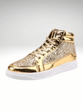 High Top Glitter Sneakers