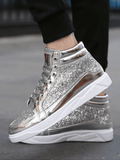 High Top Glitter Sneakers