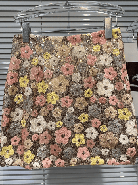 Sequin Skirt Flower