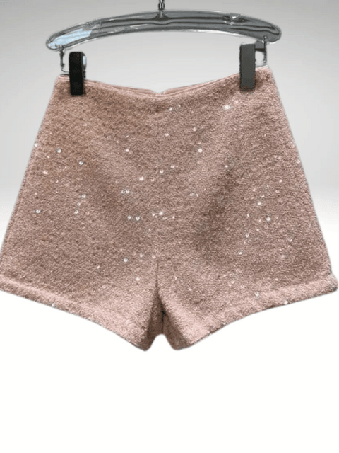 Sequin Shorts Wool