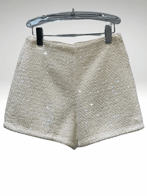 Sequin Shorts Wool