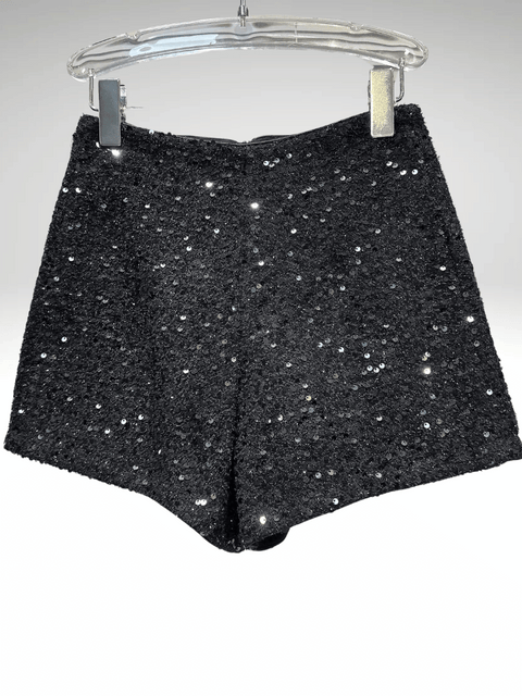 Sequin Shorts Wool