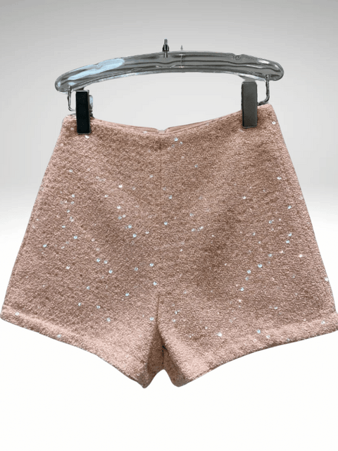 Sequin Shorts Wool