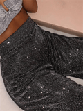 Silver Glitter Pant