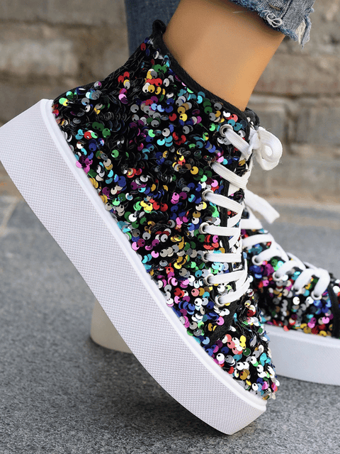 Sequins Platform Shoes