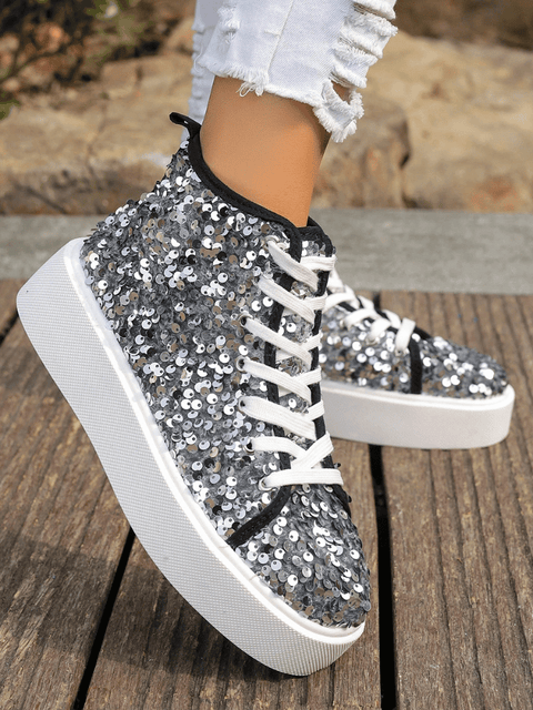 Sequins Platform Shoes