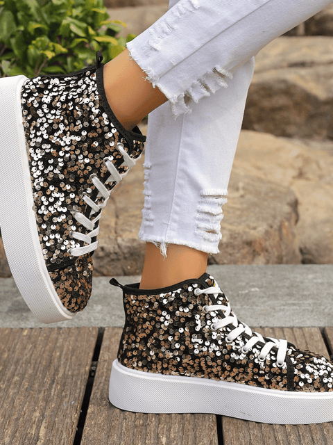 Sequins Platform Shoes